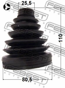 OSŁONA PRZEGUBU CHEVROLET WEW. 80.5X110X25.5 CRUZE 09-