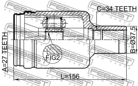 PRZEGUB WEW. DB KLASA E (W211) 4 MATIC 27X37,5X34