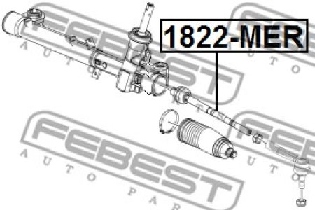 DRĄŻEK KIER. OPEL MERIVA B 10- LE/PR