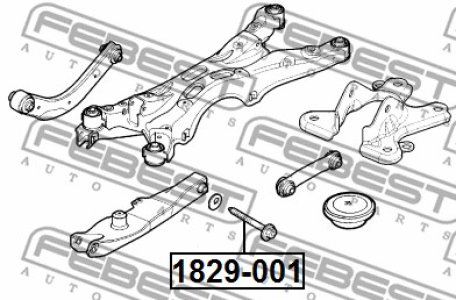 ŚRUBA WAHACZA OPEL SINGUM, VECTRA C 03- (MIMOŚRODOWA)