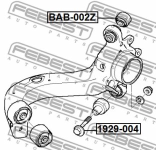 ŚRUBA WAHACZA (MIMOŚRODOWA) BMW X3 E83 2003-2010