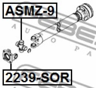 KOŁNIERZ WAŁU NAPĘDOWEGO KIA SORENTO 2,4-3,5 02-06