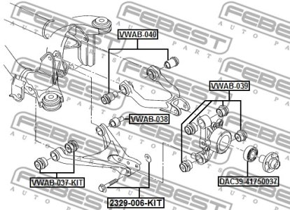 ŚRUBA WAHACZA VW T. PASSAT 97-05, PHAETON 02-16 AUDI A6/A8 97-10 Z PODKŁADKĄ (MIMOŚRODOWA)