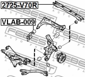 BELKA ŁĄCZĄCA WAHACZE VOLVO T. S60 2001-2009