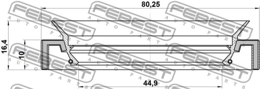 SIMER. WAŁU TOYOTA HILUX 2,5D 07- 46X80X10X16,4