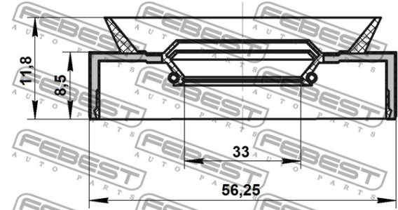 SIMER. WAŁU HONDA ACCORD 2,4 03- 35X50X8,5X11,8