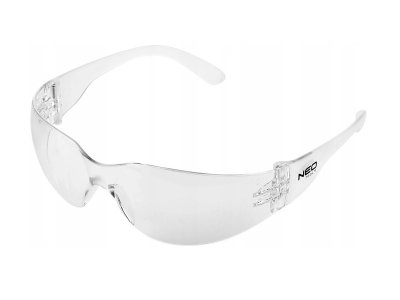 OKULARY OCHRONNE, BIAŁE SOCZEWKI