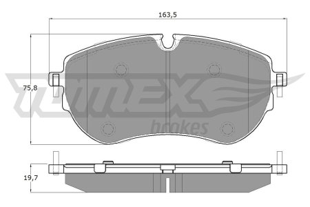 KLOCKI HAMULCOWE TOMEX brakes 1913 2H6698151A VW AMAROK 10- PRZÓD