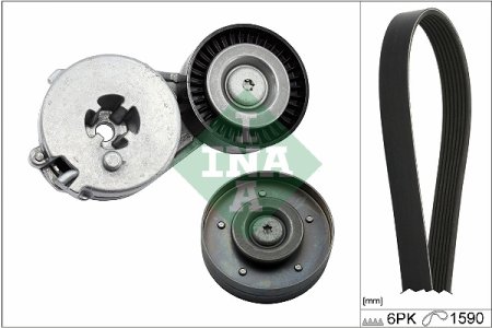 ZESTAW PASKA KLINOWEGO WIELOROWKOWEGO INA 529050010 06H903137C AUDI