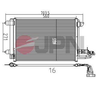CHŁODNICA KLIMATYZACJI Z OSUSZACZEM