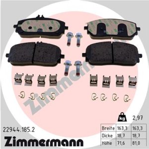 Klocki hamulcowe ZIMMERMANN 22944 185 2 0004207200 MERCEDES W177 A-KLASA 18- PRZÓD