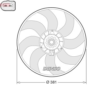 WENTYLATOR CHŁODNICY DENSO DER02006 8K0959455G AUDI