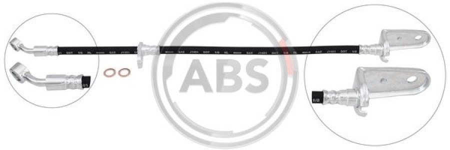 PRZEWÓD HAMULCOWY GIĘTKI A.B.S. SL6799 01466SNAJ01 HONDA CIVIC VIII 05- PT
