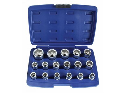 NASADKI RĘCZNE 6KĄT. 1/2 TECHMAN A AS527 17ELEM.  ANTYPOŚLIZGOWE