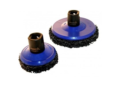 SZCZOTKI OBROTOWE TECHMAN A HUBC2 DO CZYSZCZENIA PIAST TARCZ 1/2