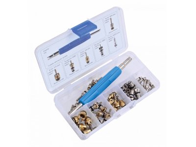 ZAWORKI DO KLIMATYZACJI TECHMAN A TC515  Z KLUCZEM 41SZT.