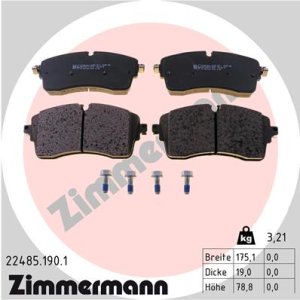 Klocki hamulcowe ZIMMERMANN 22485 190 1 J9C7133 JAGUAR E-PACE 17- PRZÓD