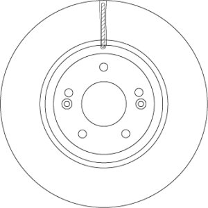 TARCZA HAMULCOWA TRW DF6545S 517123J500 HYUNDAI IX55 08-PRZÓD
