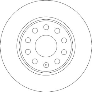 TARCZA HAMULCA TRW DF6952 5Q0615601B AUDI Q2 16- TYŁ