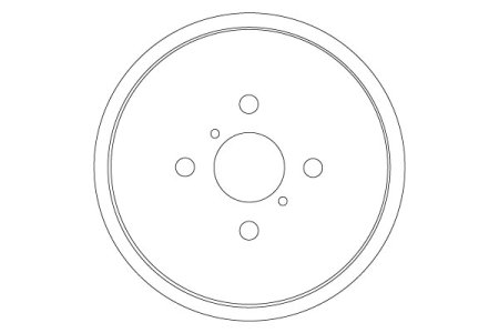 BĘBEN HAMULCOWY TRW DB4551 424310D030 TOYOTA YARIS 05