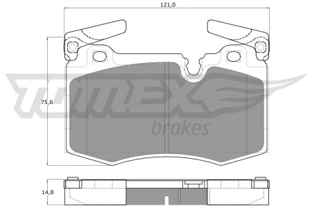 KLOCKI HAMULCOWE TOMEX brakes 1947 34116789157 MINI COOPER  10- PRZÓD