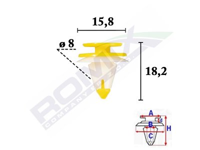 SPINKA TAPICERSKA NISSAN ALMERA, MICRA