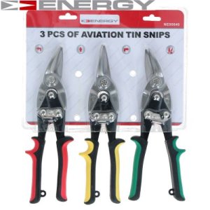 NOŻECE DO CIĘCIA BLACHY L+PR+PROSTE 3SZT ENERGY NE00840