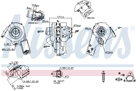 TURBOSPRĘŻARKA NISSENS 93273 6470900280 MERCEDES