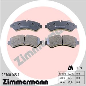 Klocki hamulcowe ZIMMERMANN 22768 165 1 0446533480 TOYOTA RAV 4 V 18- PRZÓD