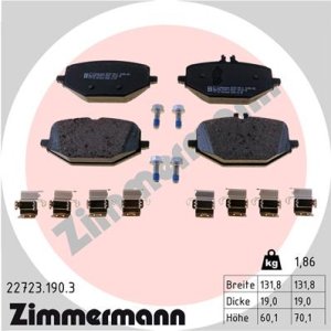 Klocki hamulcowe ZIMMERMANN 22723 190 3 0004204002 MERCEDES V167 GLE 18- TYŁ