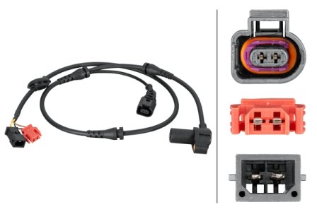 Czujnik ABS HELLA 6PU 012 806-841 4B0927803B AUDI A6 01-04 przód