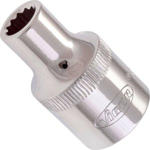 Klucz nasadowy 8 MM 1/2 12-KT krótki VIGOR V7512-8 12 NASADKA 1/2 8 