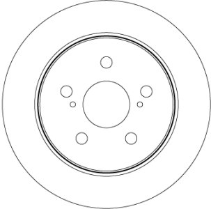 Tarcza hamulcowa TRW DF8335 4243178010 TOYOTA C-HR 16- tył