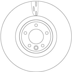 Tarcza hamulcowa TRW DF6957S LR098968 LAND ROVER DISCOVERY V 16- przód