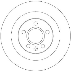 Tarcza hamulcowa TRW DF6970 31471477 VOLVO XC40 17- tył