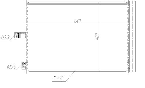Chłodnica klimatyzacji NRF 350457 0995000354 MERCEDES