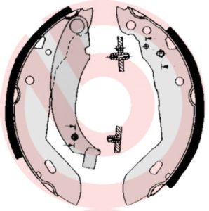 Szczęki hamulcowe BREMBO S68518 7701202288