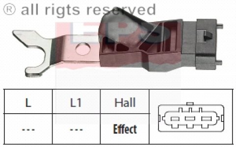 Czujnik obrotów wału korbowego EPS 1.953.311 1238749