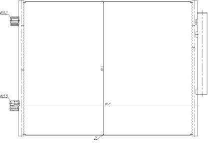 CHŁODNICA KLIMATYZACJI NRF 350458 50534298 ALFA ROMEO