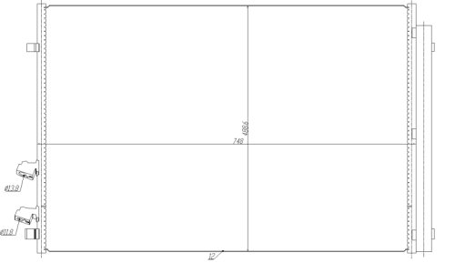 CHŁODNICA KLIMATYZACJI NRF 350477 2N0820411 VW