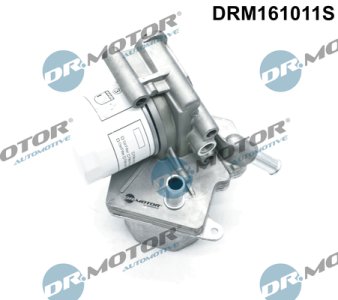 Chłodnica oleju Dr.Motor DRM161011S 1704048 z obudową filtra PSA,FIAT,FORD