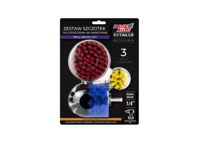 Zestaw szczotek do czyszczenia AMTRA 19-628 3szt MOJE AUTO