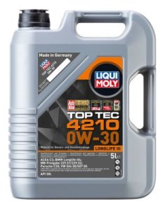 Olej silnikowy LIQUI MOLY 21605 0W-30 TOP TEC 4210 5L 