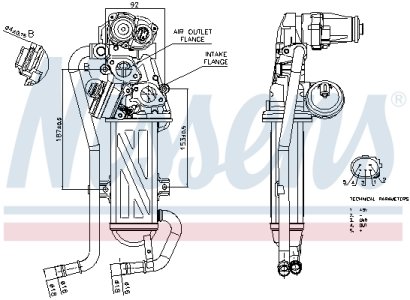 Moduł EGR NISSENS 98375 03L131512AN SKODA VAG Z CHŁODNICĄ