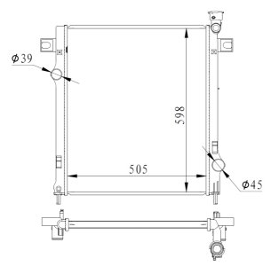 Chłodnica silnika NRF 550037 68003973AA DODGE