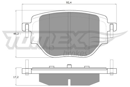 Klocki hamulcowe TOMEX brakes 1991 1664737180 PEUGEOT 208 II 19- tył