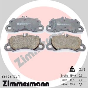Klocki hamulcowe ZIMMERMANN 22469.165.1 9Y0698151 PORSCHE CAYENNE 17- przód