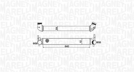 Intercooler MAGNETI MARELLI MST441 6R0145805 AUDI
