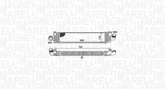 Intercooler MAGNETI MARELLI MST498 1353523 FORD