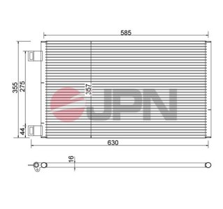 Chłodnica klimatyzacji JPN 60C9129-JPN 8200455795 